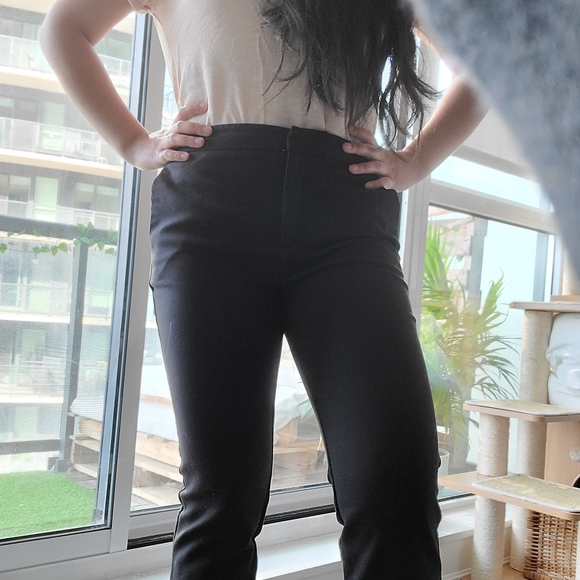 ZARA Basic Black Pants Size Medium - Picture 9 of 9